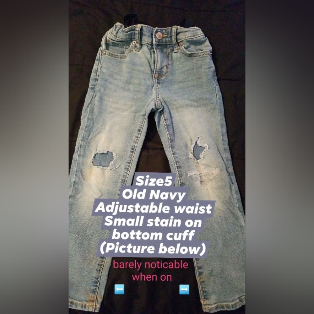 Old Navy Light Blue Ripped Jeans